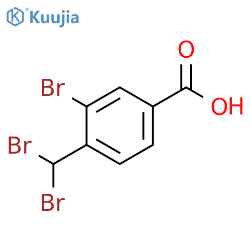 Benzoic acid, 3-bromo-4-(dibromomethyl)- structure