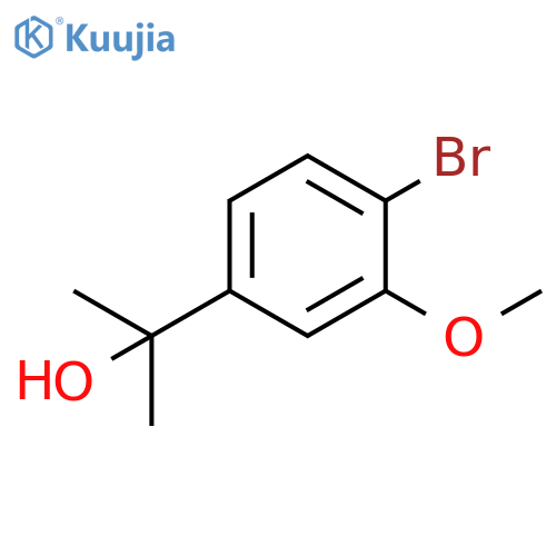 2-(4-bromo-3-methoxyphenyl)propan-2-ol structure