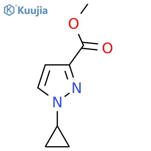 Methyl 1-cyclopropyl-1H-pyrazole-3-carboxylate structure