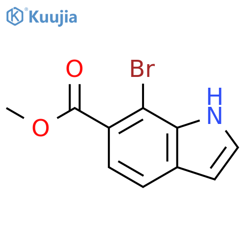 Methyl 7-bromo-1H-indole-6-carboxylate structure