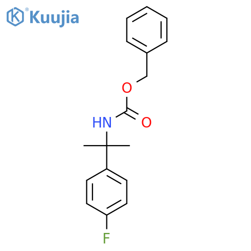 Benzyl N-2-(4-fluorophenyl)propan-2-ylcarbamate structure
