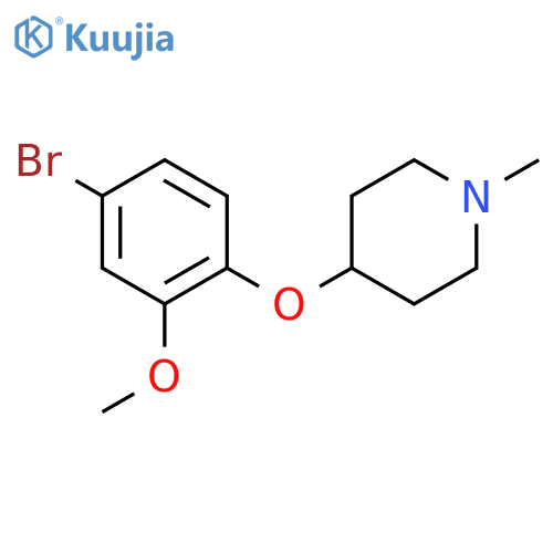 4-(4-Bromo-2-methoxyphenoxy)-1-methylpiperidine structure