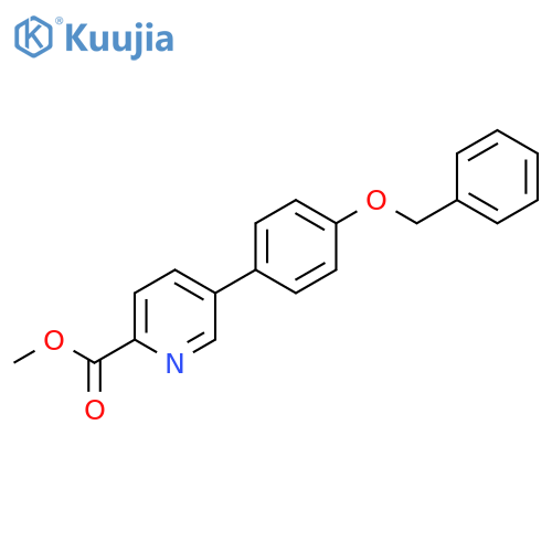 Methyl 5-4-(benzyloxy)phenylpyridine-2-carboxylate structure