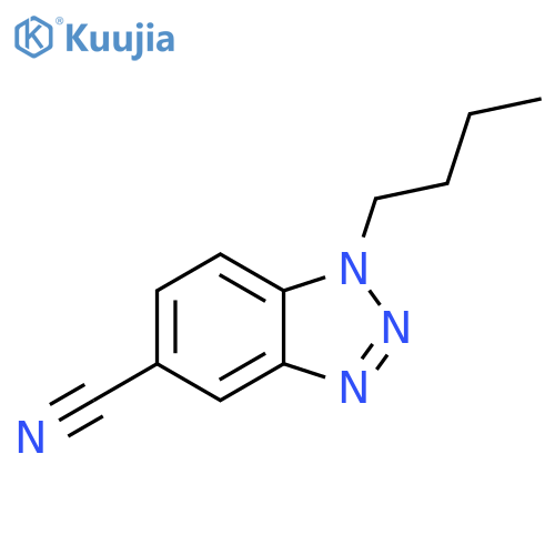 1-Butyl-1,2,3-benzotriazole-5-carbonitrile structure