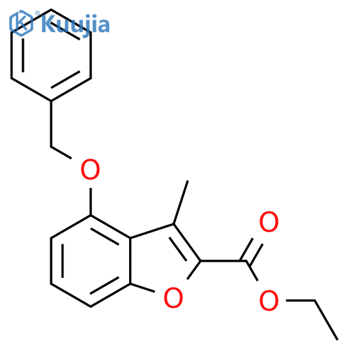 4-Benzyloxy-3-methyl-benzofuran-2-carboxylic acid ethyl ester structure