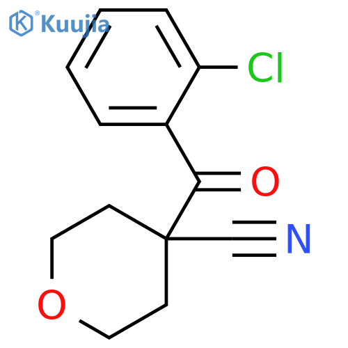 4-(2-Chloro-benzoyl)-tetrahydro-pyran-4-carbonitrile structure