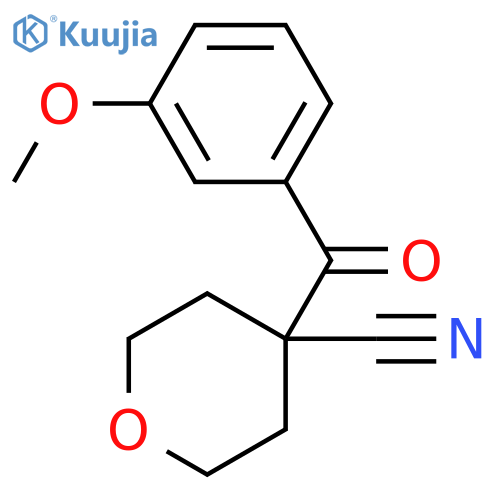 4-(3-Methoxy-benzoyl)-tetrahydro-pyran-4-carbonitrile structure