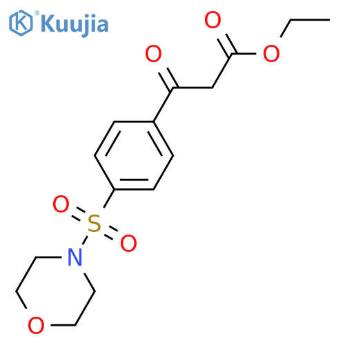 3-[4-(Morpholine-4-sulfonyl)-phenyl]-3-oxo-propionic acid ethyl ester structure