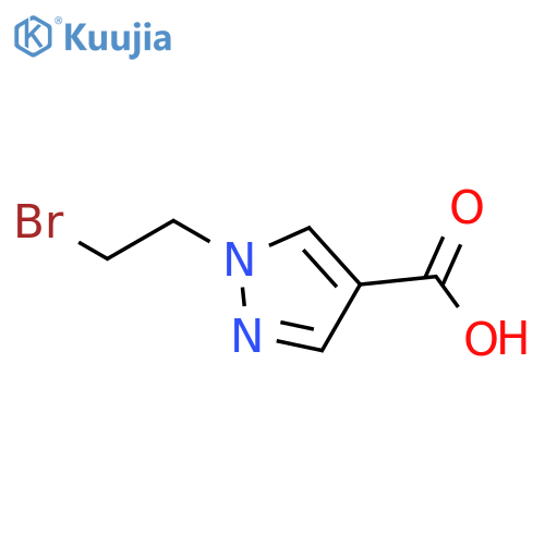 1-(2-Bromo-ethyl)-1H-pyrazole-4-carboxylic acid structure