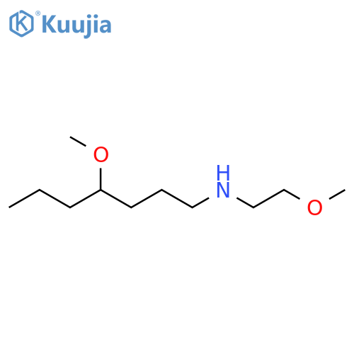 (2-Methoxy-ethyl)-(4-methoxy-heptyl)-amine structure