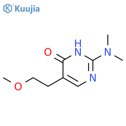 2-Dimethylamino-5-(2-methoxy-ethyl)-pyrimidin-4-ol structure