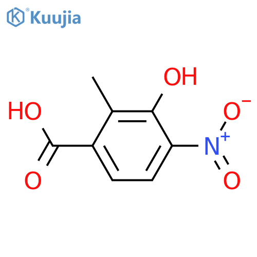 3-hydroxy-2-methyl-4-nitrobenzoic acid structure