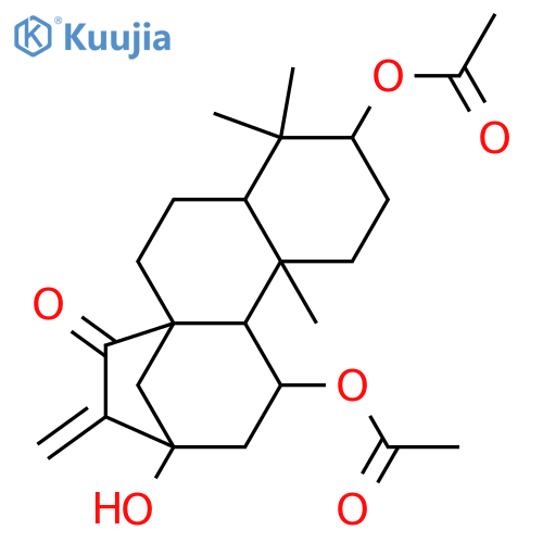 Kaur-16-en-15-one,3,11-bis(acetyloxy)-13-hydroxy-, (3a,11b)- (9CI) structure