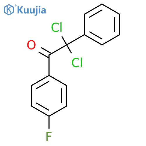 2,2-Dichloro-1-(4-fluorophenyl)-2-phenylethanone structure
