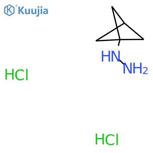 1-bicyclo[1.1.1]pentanylhydrazine;dihydrochloride structure