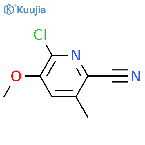 6-chloro-5-Methoxy-3-Methylpicolinonitrile structure
