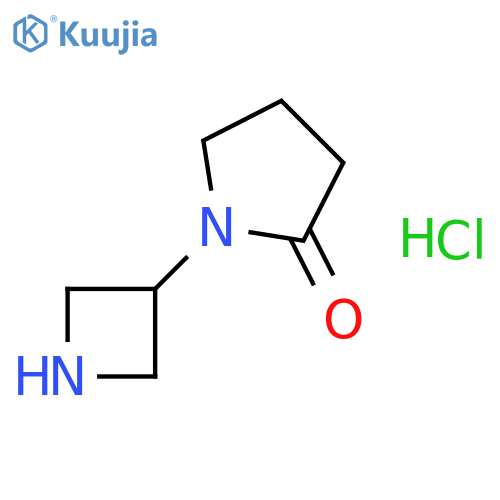 1-(Azetidin-3-yl)pyrrolidin-2-one hydrochloride structure