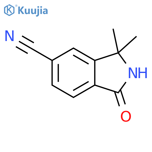 3,3-Dimethyl-1-oxoisoindoline-5-carbonitrile structure