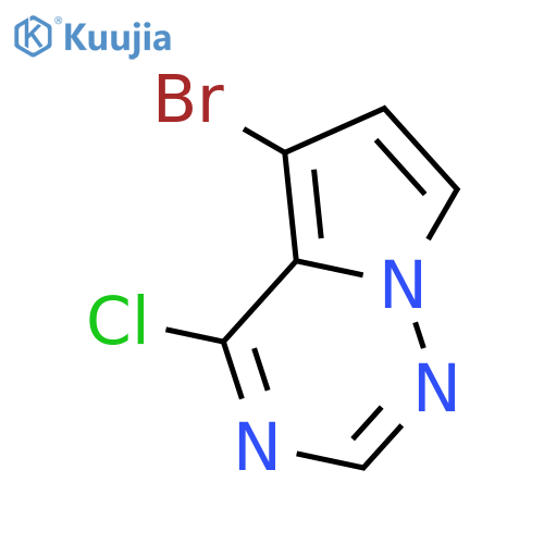 5-BROMO-4-CHLOROPYRROLO[2,1-F][1,2,4]TRIAZINE structure