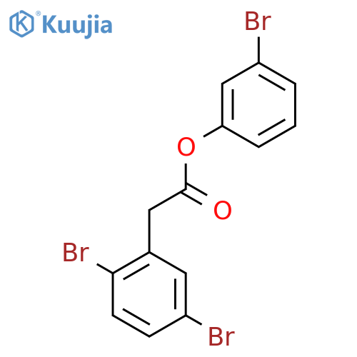 3-Bromophenyl 2-(2,5-dibromophenyl)acetate structure