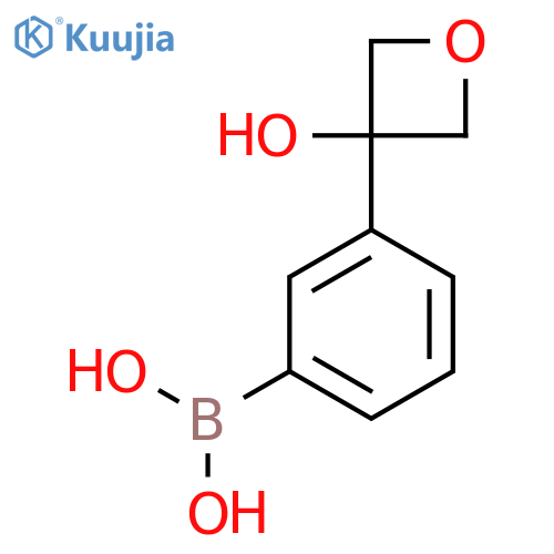 B-[3-(3-hydroxy-3-oxetanyl)phenyl]boronic acid structure