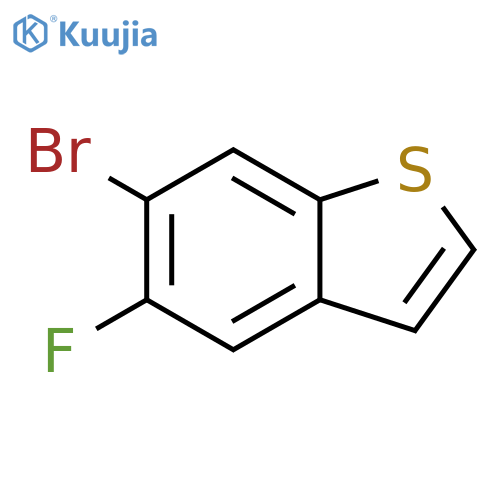 Benzo[b]thiophene, 6-bromo-5-fluoro- structure