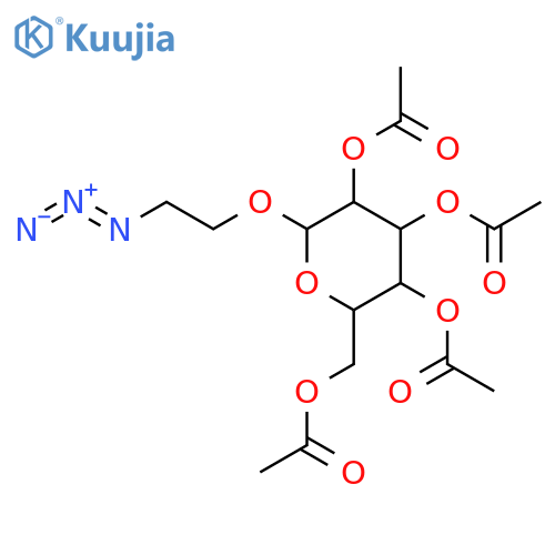 2-Azidoethyl 2,3,4,6-Tetra-O-acetyl-β-D-glucopyranoside structure