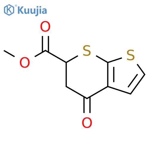 methyl 4-oxo-5,6-dihydrothieno[2,3-b]thiopyran-6-carboxylate structure