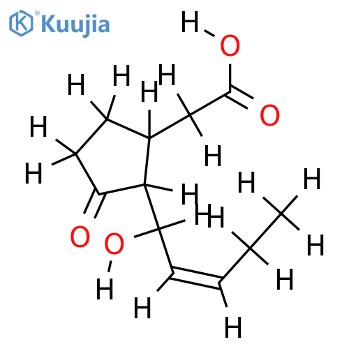 (-)-8-hydroxyjasmonic acid structure