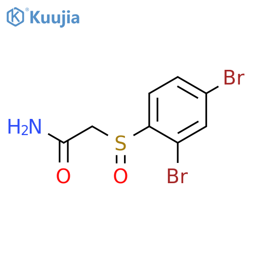 Acetamide, 2-[(2,4-dibromophenyl)sulfinyl]-, (+)- structure
