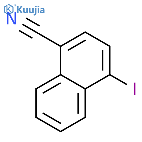 1-Naphthalenecarbonitrile, 4-iodo- structure