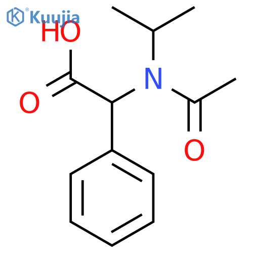 2-phenyl-2-N-(propan-2-yl)acetamidoacetic acid structure