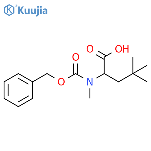 Pentanoic acid, 4,4-dimethyl-2-[methyl[(phenylmethoxy)carbonyl]amino]- structure