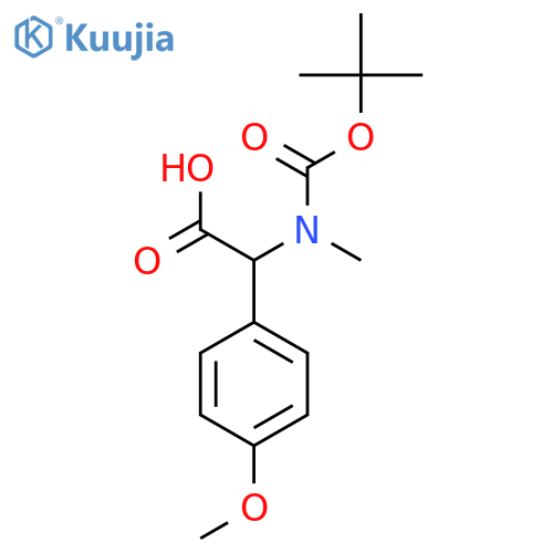 2-((Tert-Butoxycarbonyl)(methyl)amino)-2-(4-methoxyphenyl)acetic acid structure
