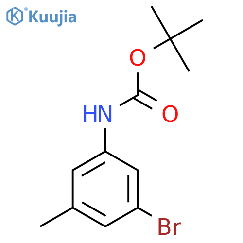Tert-butyl N-(3-bromo-5-methylphenyl)carbamate structure