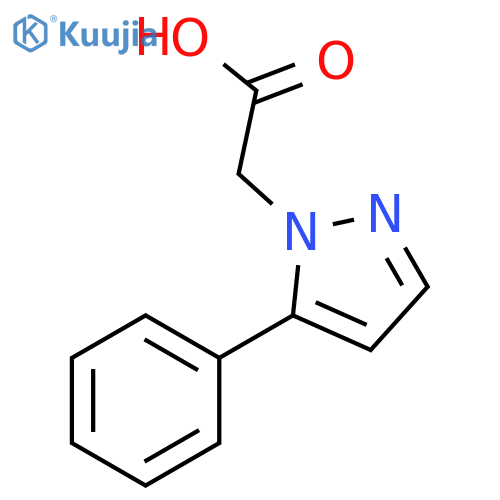 2-(5-phenyl-1H-pyrazol-1-yl)acetic acid structure