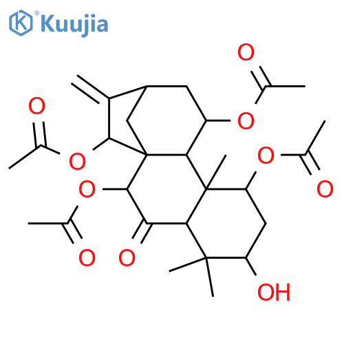 Kaur-16-en-6-one, 1,7,11,15-tetrakis(acetyloxy)-3-hydroxy-, (1α,3β,7β,11β,15β)- structure
