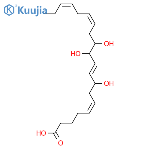 8,11,12-Trihydroxyeicosa-5,9,14,17-tetraenoic acid; (5Z,8R,9E,11S,12R,14Z,17Z)-form structure