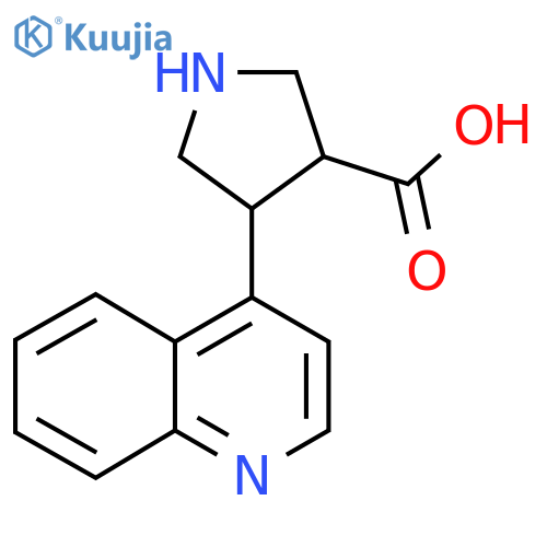 4-(quinolin-4-yl)pyrrolidine-3-carboxylic acid structure