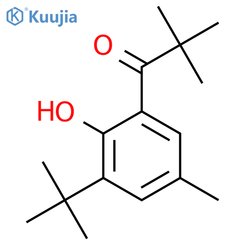 1-(3-Tert-butyl-2-hydroxy-5-methylphenyl)-2,2-dimethylpropan-1-one structure