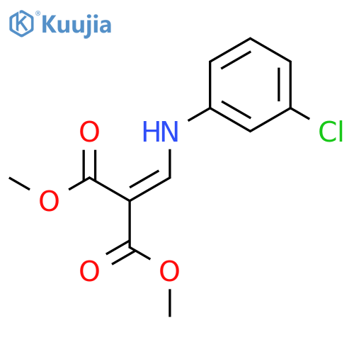 Propanedioic acid, [[(3-chlorophenyl)amino]methylene]-, dimethyl ester structure