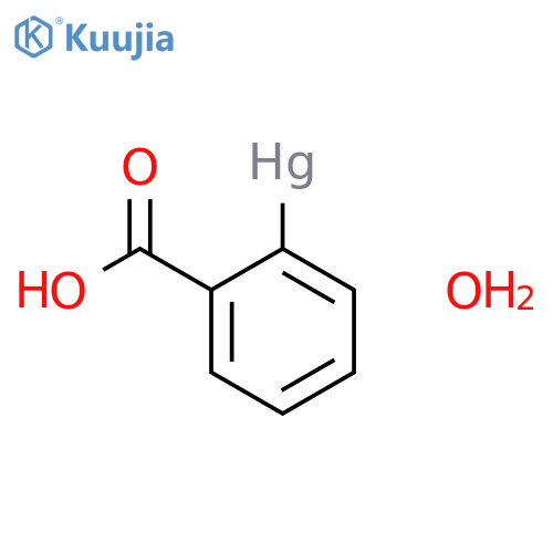 Mercurate(1-),[benzoato(2-)-C2,O1]hydroxy-, hydrogen (9CI) structure