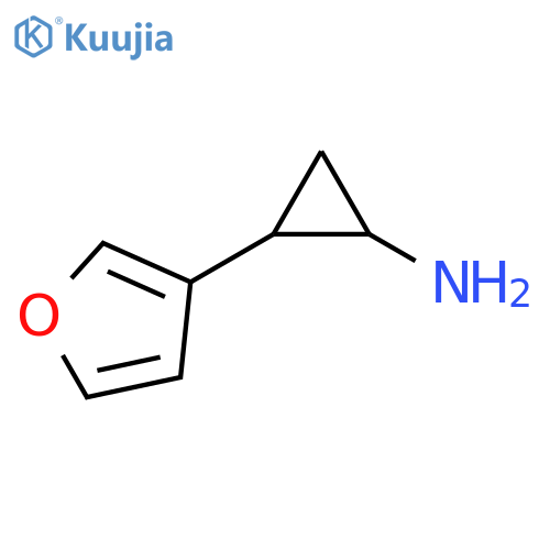 2-(furan-3-yl)cyclopropan-1-amine structure