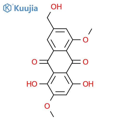 9,10-Anthracenedione, 1,4-dihydroxy-7-(hydroxymethyl)-2,5-dimethoxy- structure