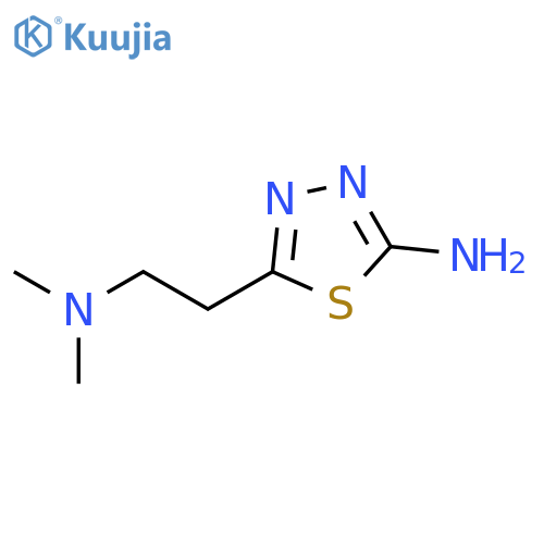 5-(2-(Dimethylamino)ethyl)-1,3,4-thiadiazol-2-amine structure