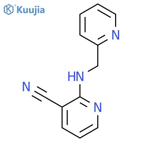 2-{[(pyridin-2-yl)methyl]amino}pyridine-3-carbonitrile structure