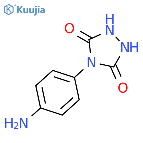1,2,4-Triazolidine-3,5-dione, 4-(4-aminophenyl)- structure