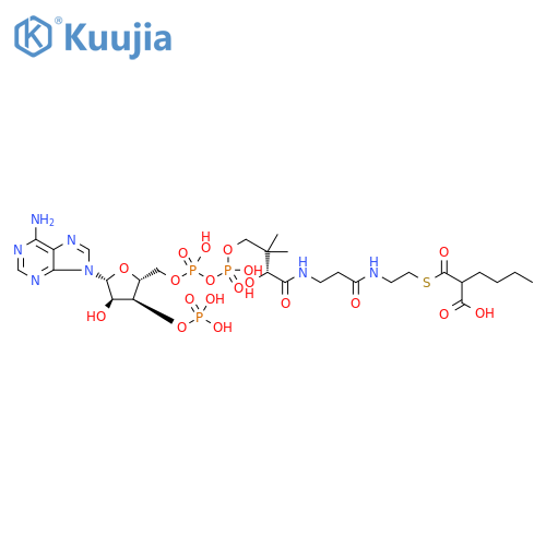Coenzyme A, S-(hydrogen 2-butylpropanedioate) structure