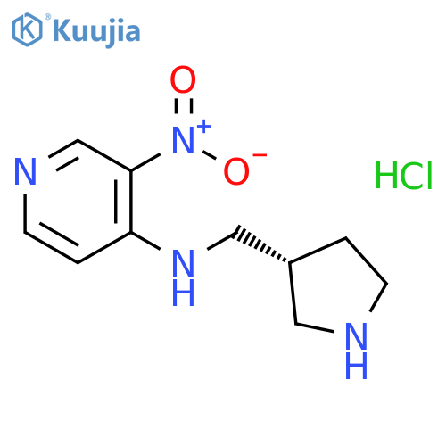 (R)-3-Nitro-N-(pyrrolidin-3-yLmethyl)-pyridin-4-amine hydrochloride structure