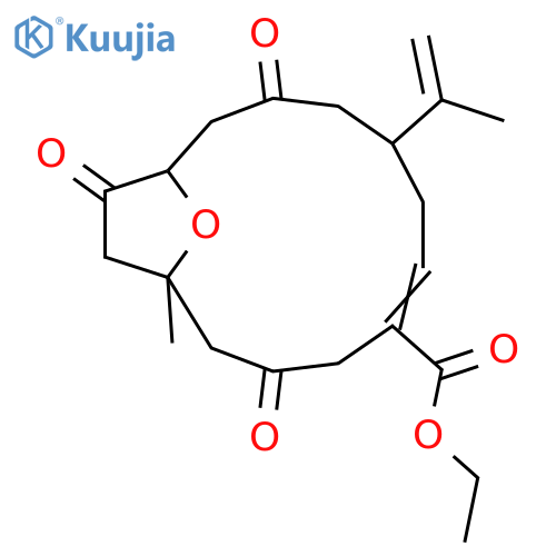 5,8-Epoxy-18-nor-3,6,10-trioxo-12,15-cembradien-20-oic acid; (1S,5R,8S,12Z)-form, Et ester structure